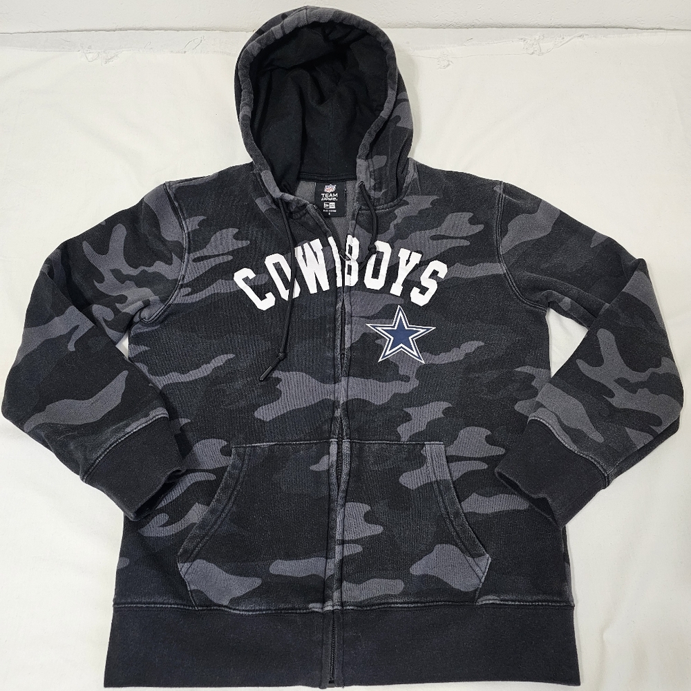 Dallas Cowboys NFL Team Apparel Kids Small Camouflage Black and Gray Hoodie